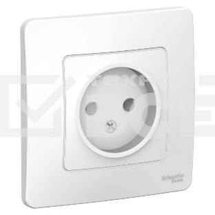 Розетка СП BLANCA 16А 250В без шторок без заземл. бел. SchE BLNRS000011