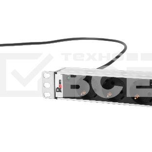 Верт. блок розеток Rem-16 с инд., 25 Shuko, 16A, алюм., 42-48U, шнур 3 м