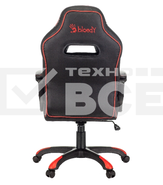 Кресло игровое A4Tech Bloody GC-350 черный/красный эко.кожа крестовина