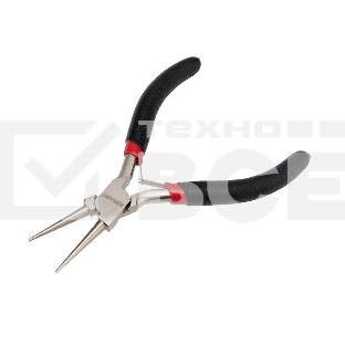 Круглогубцы Rexant Мини 120 мм никелированные, авторазжим, обливные рукоятки