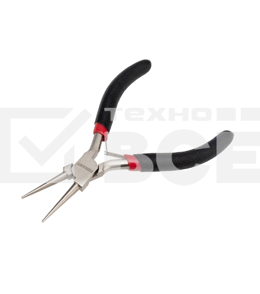 Круглогубцы Rexant Мини 120 мм никелированные, авторазжим, обливные рукоятки