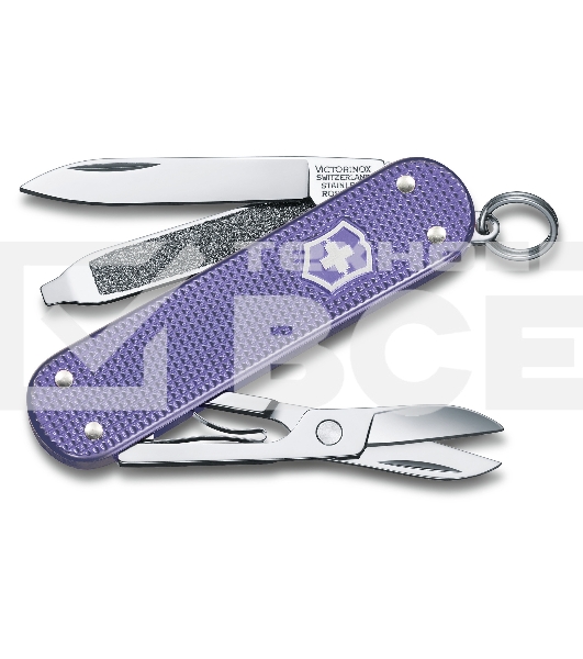 Нож перочинный Victorinox Classic Electric Lavender (0.6221.223G) 58мм 7 функций карт.коробка