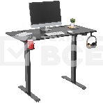 Стол Cactus CS-ED-BBK столешница МДФ черный, каркас черный, фото4