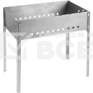 Мангал GRINDA 'BARBECUE', нержавеющая сталь, толщина 1,5мм, 500х300х500мм 427784