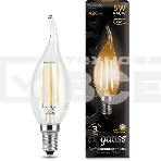 Лампа филам. Gauss Filament 5Вт цок.:E14 свеча 220B 2700K св.свеч.бел.теп. (упак.:10шт) (104801105), фото3
