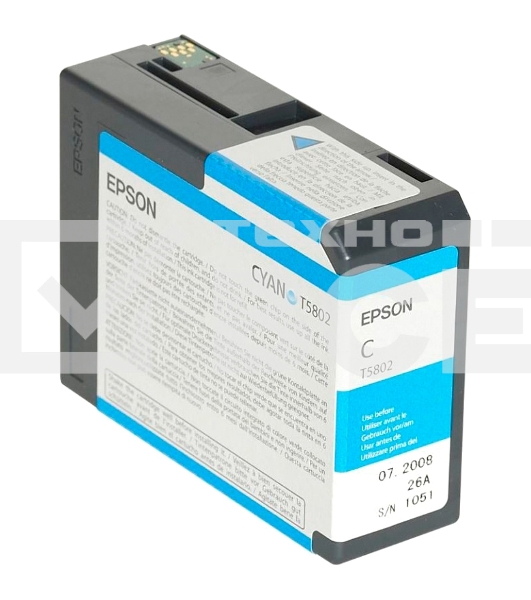 Картридж струйный Epson C13T580200 для Stylus Pro 3800 80 мл голубой