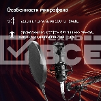 Микрофон проводной Оклик SM-600G 2.5м черный, фото29