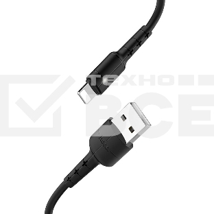 Кабель HOCO USB X25 Soarer для Lightning, 2А, длина 1 м, черный