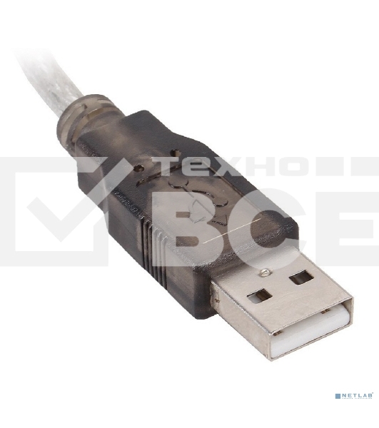 Кабель-адаптер USB AM <-> COM DB9M(RS232) Orient USS-101N18, chipset Prolific PL2303TA, поддержка Win 8/8.1, 1.8м, крепление винты