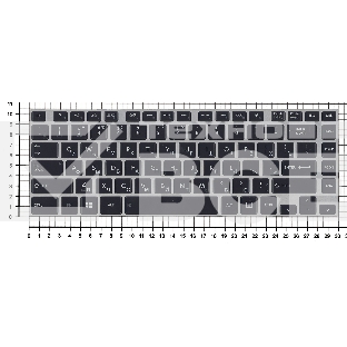 Клавиатура для ноутбука Toshiba M40T черная с серой рамкой и подсветкой