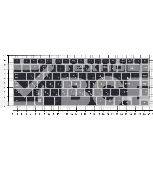 Клавиатура для ноутбука Toshiba M40T черная с серой рамкой и подсветкой