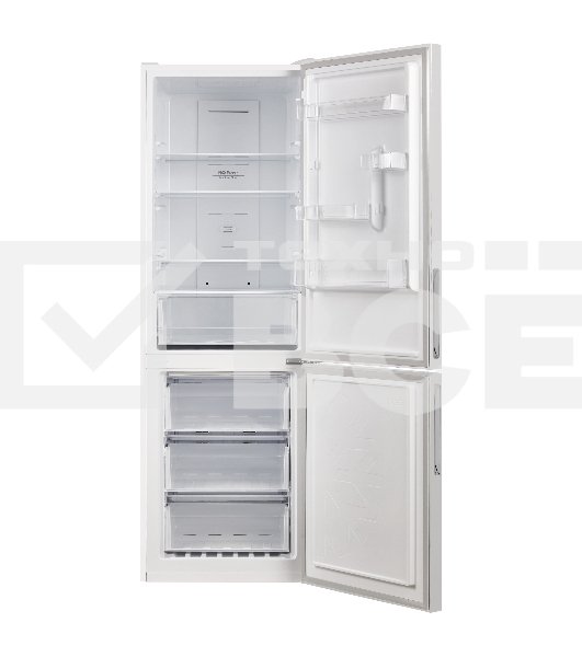 Холодильник Maunfeld MFF185NFW10 белый двухкамерный инвертор 240/100л морозилка снизу, No Frost