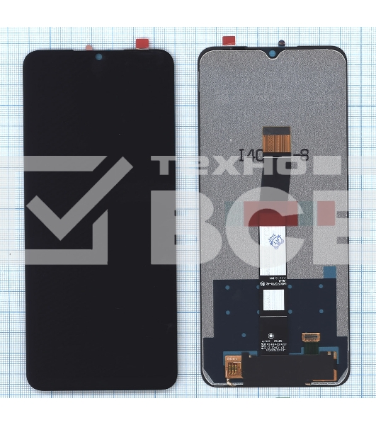 Дисплей (модуль) для Xiaomi Redmi 10C, Poco C40 сборе с тачскрином черный