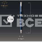 Ручка шариковая Parker Sonnet Core K539 (CW1931536) LaqBlue CT M черн. черн. подар.кор., фото4