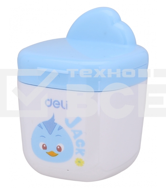 Точилка для карандашей ручная Deli ER01300 1 отверстие пластик ассорти дисплей