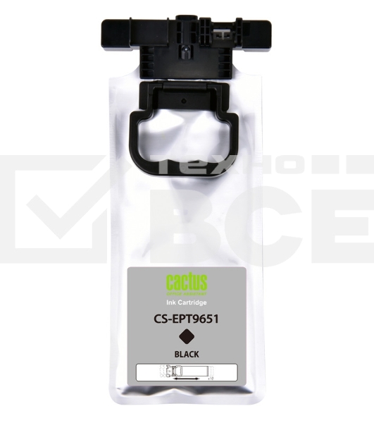 Картридж струйный Cactus CS-EPT9651 черный (187мл) для Epson WorkForce Pro WF-M5299DW/M5799DWF