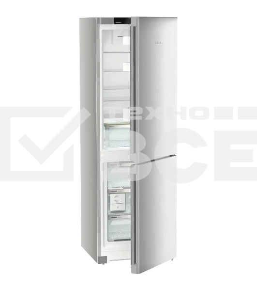 Холодильник Liebherr Plus CBNsdc 522i-22 001 серебристый SmartSteel двухкамерный 216/94л морозилка снизу, No Frost