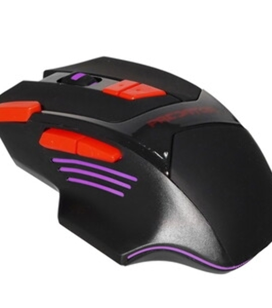 Мышь проводная Qumo Predator M80 черный, 3200 dpi, USB, кнопки - 8
