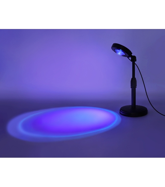 Атмосферная светодиодная настольная лампа Ambrella light DE8385 BK черный LED RGB 3W (ПДУ RGB)