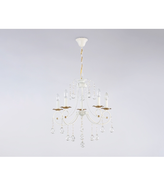 Светильник Ambrella light TR4916/5 WH/GD белый/золото E14/5 max 40W D550*860