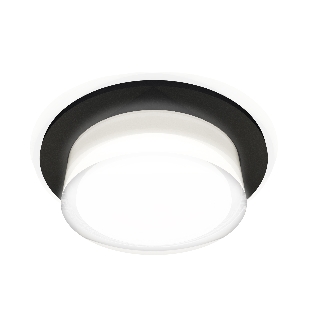 Комплект встраиваемого светильника Ambrella light XC7622043 SBK/FR/CL черный песок/белый матовый/прозрачный MR16 GU5.3 (C7622, N7160)