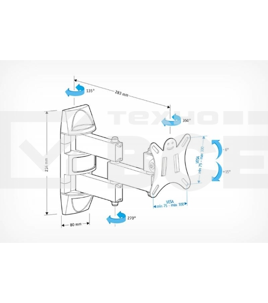 Кронштейн для телевизора Holder LCDS-5039 металлик 10
