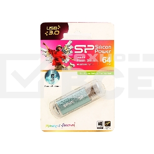 Флеш диск Silicon Power 64Gb Marvel M01 SP064GBUF3M01V1B USB3.0 синий