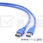 Кабель Gembird PRO CCP-USB3-AMAF-6, USB 3.0 кабель удлинительный 1.8м AM/AF позол. контакты, пакет, фото3