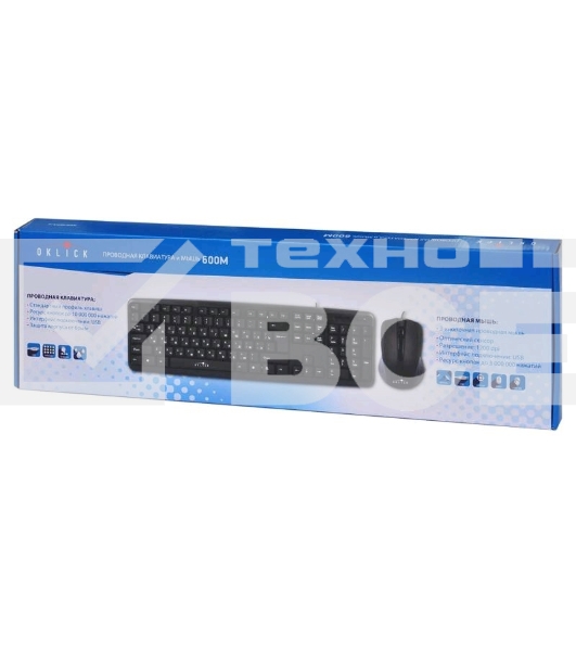 Клавиатура + мышь Oklick 600M black USB