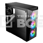 Корпус без блока питания Cooler Master MasterBox 5 Lite RGB, USB 3.0 x 2, 1xFan, 3x120mm ARGB Fan, Black, Splitter cable + Controller, ATX, w/o PSU, фото13