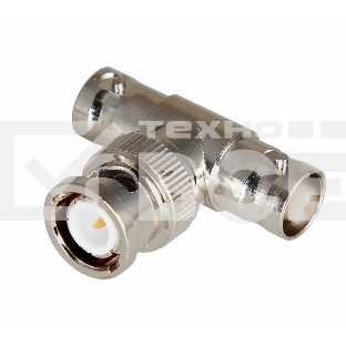 Переход штекер BNC - гнездо BNC x 2 (тройник) Rexant