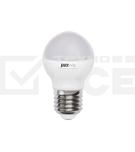 Лампа светодиодная PLED-SP-G45 7Вт шар 5000К холод. бел. E27 540лм 230В JazzWay 1027887-2