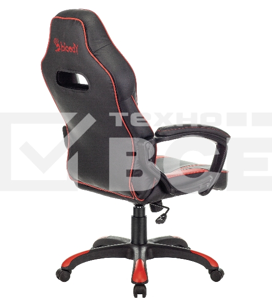 Кресло игровое A4Tech Bloody GC-350 черный/красный эко.кожа крестовина