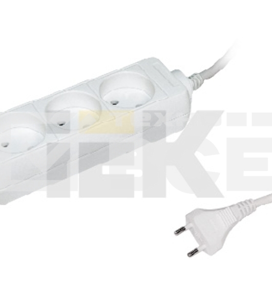 Удлинитель 3х3м без заземл. 10А IP20 У3 2P ИЭК WYP10-06-03-03-N