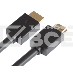 Кабель GCR 1.0m HDMI 1.4, 30/30 AWG, позолоченные контакты, FullHD, Ethernet 10.2 Гбит/с, 3D, 4Kx2K, экран
