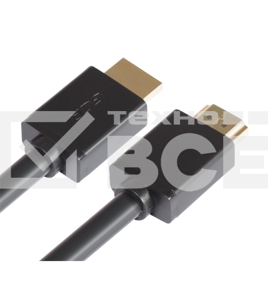Кабель GCR 1.0m HDMI 1.4, 30/30 AWG, позолоченные контакты, FullHD, Ethernet 10.2 Гбит/с, 3D, 4Kx2K, экран
