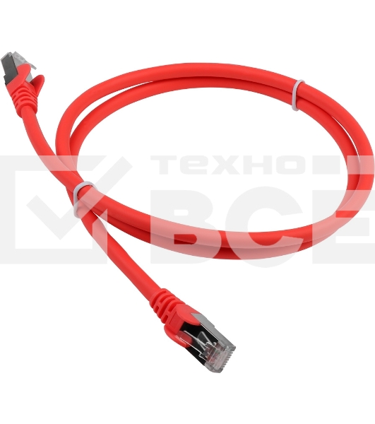 Патч-корд Lanmaster LAN-PC45/S6A-5.0-RD вилка RJ-45-вилка RJ-45 кат.6А 5м красный LSZH