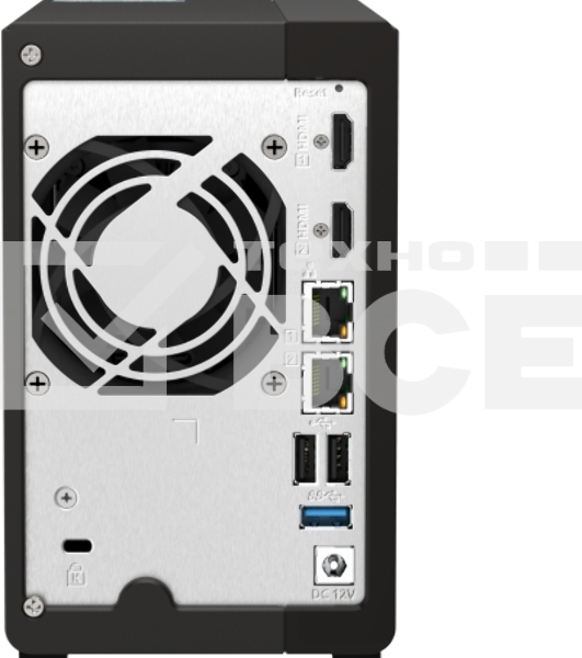 SMB QNAP TS-253E-8G NAS, 2-tray w/o HDD. 2xHDMI-port. 4-core Celeron J6412 2-2.6 GHz, 8GB DDR,  2x2.5Gb LAN, 2 x M.2 2280 PCIe Gen 3 x2, 2x USB 3.2 Gen 2 (10Gbps) Port, 2x USB 2.0 port