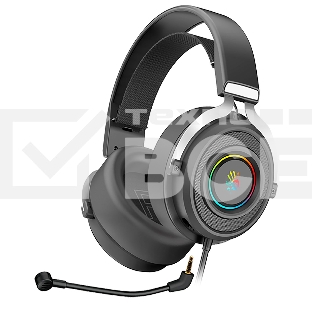 Гарнитура проводная с микрофоном A4Tech Bloody G535P черный/серебристый 2м мониторные оголовье (G535P 4PIN+USB/BLACK+SILVER)