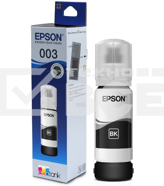 Чернила EPSON C13T00V198 черный (65 мл.) для L11050, L1110, L1210, L3101, L3110, L3156, L3210, L3215, L3216, L3250, L3256, L3258, L3260, L3550, L3556, L5290