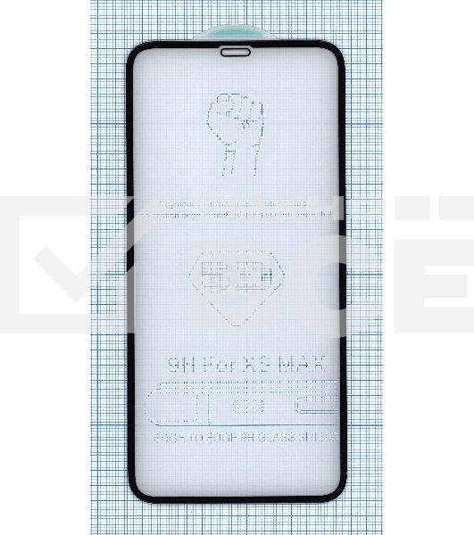 Защитное стекло 5D для Apple iPhone XS Max черный