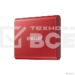 Твердотельный накопитель Samsung SSD 2TB T7, USB Type-C, R/W 1000/1050MB/s, красный, фото27