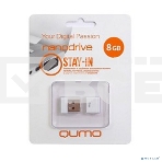 Флэш Диск USB 2.0 QUMO 8GB NANO QM8GUD-NANO-W White, фото2