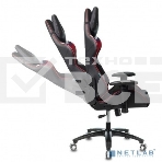 Кресло игровое Бюрократ VIKING 4 AERO RUS белый/синий/красный/черный, искусст. кожа/ткань, две подушки, фото8
