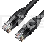 Патч-корд PROF прямой 20.0m, UTP медь кат.6, че, 24 AWG, ethernet high speed 10 Гбит/с, RJ45, T568B, GCR-52589, фото2