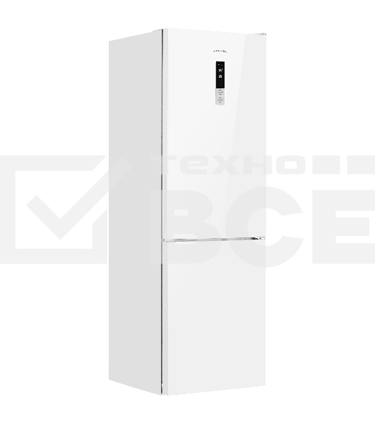 Холодильник Maunfeld MFF185NFW10 белый двухкамерный инвертор 240/100л морозилка снизу, No Frost