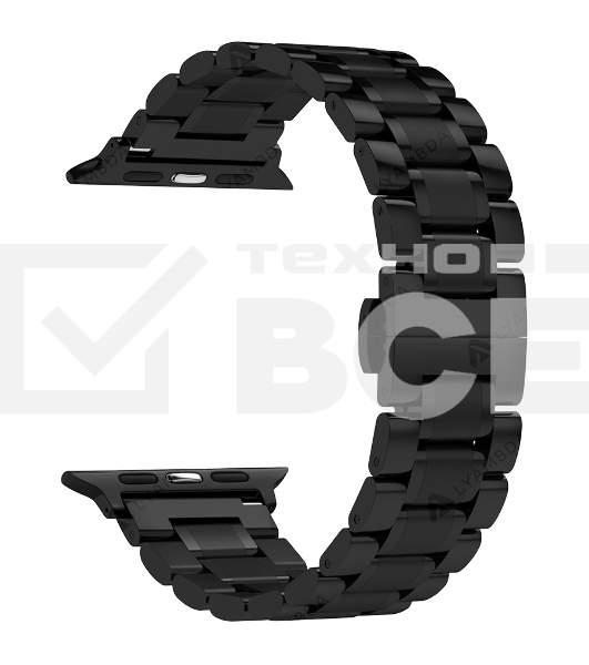 Ремешок из нержавеющей стали для Apple Watch 38/40 mm LYAMBDA CETUS DSG-25-40-BK Black