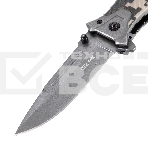 Нож складной Denzel, многоцелевой, системы Liner-Lock, с накладкой G10 на прямой рук-ке+стеклобой 79208, фото5
