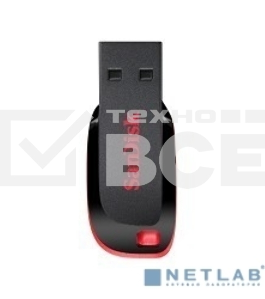 Флеш диск Sandisk 8Gb Cruzer Blade SDCZ50-008G-B35 USB2.0 черный
