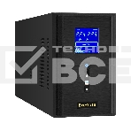 Источник бесперебойного питания (инвертор, синус, для котла) ExeGate SineTower SZ-1000.LCD.AVR.2SH.1C13.USB <1000VA/800W, чистая синусоида, LCD дисплей, AVR, 2*Schuko+1*C13, USB, линейно-интерактивный, внешняя батарея 24В до 200Ач, Black>, фото2